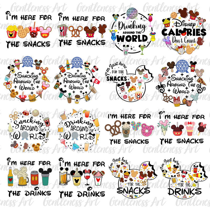 Snacking Around The World Bundle Png Svg, Drinks And Foods Svg, Snackgoal Svg, Snack Vacation Svg, Vacay Mode Svg, Magical Kingdom Svg.jpg