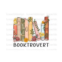 booktrovert png | reading png | book lover png | book sublimation | book png | sublimation design | digital design