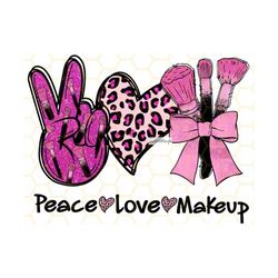 peace love makeup png | makeup png | beauty png | mascara png | lipstick png | makeup brush | sublimation design | digit