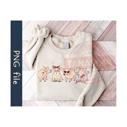 valentine pig png, cute pig valentine png, valentines day png, pig lover png, western valentine png, valentine animals p