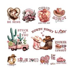 retro western valentines sublimation design bundle, valentines bundle, western valentine png bundle, valentine&39s day p