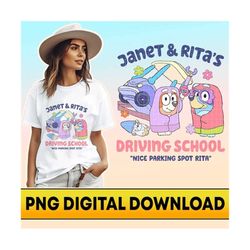 nice parking spot rita grannies bluey png, bluey driving school png, bluey bingo dancing png, bluey birthday png, bluey friends png shirt