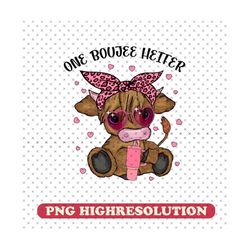 one boujee heifer valentine png, highland cow valentine western country digital download, cute heifer country valentine sublimation