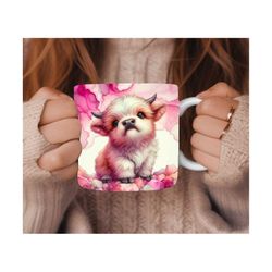 valentine highland cow tumbler wrap, 20oz skinny sublimation tumbler design, highland cow sublimation design, valentine tumbler png download