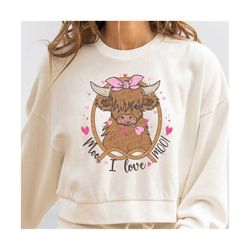 moo i love moo png, cute valentine day png, moo, trendy valentine day png, heifer valentine png, farm valentine png, highland cow png