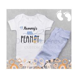 mommy’s little peanut (boy). mama’s boy. baby onesie. baby gift. digital design. svg, png digital file. instant download.