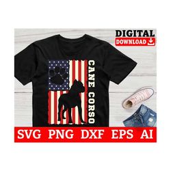 usa flag cane corso svg, cane corso clipart, dog svg, cane corso cricut - svg files for cricut,files for commercial use