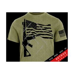 usa rifle flag second amendment svg png sublimation patriotic print design america eps gun rights 2nd amendment patriot american