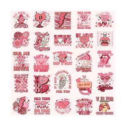 funny valentine svg png bundle retro call me never v for video game be mine clouds of love lodge single season vibes skeleton
