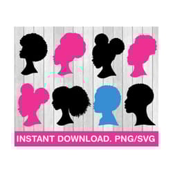 afro doll svg,back girl silhouette,black barbi svg, african american svg barbi doll svg, babe svg, pink princess svg, pink doll svg,