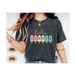 hello summer svg, welcome summer svg, summer sign svg, hello summer popsicle svg, summer svg, front door sign svg, files for cricut