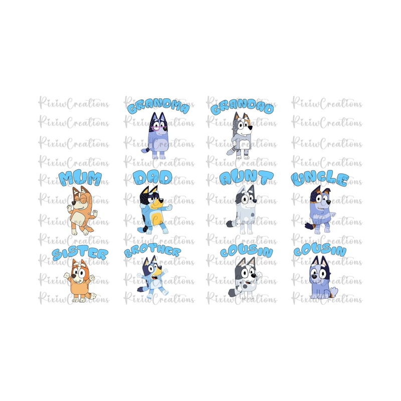 Bluey Dad Mum Png, Bluey Family Png Svg, Bluey Chili Heeler Png, Bluey Heeler Png, Bluey Family Matching Png Svg, Bluey Svg, Bluey Png.jpg