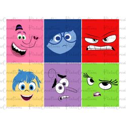inside out characters svg, inside out png, inside out svg, inside out sublimation, digital file, instant download