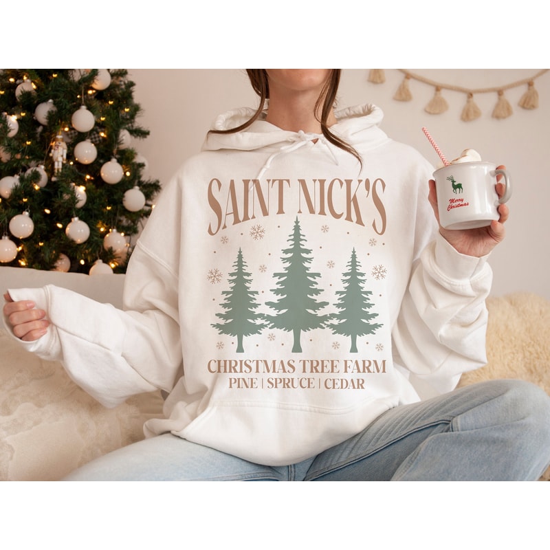 Saint Nick's Christmas Tree Farm svg PNG Sublimation Digital Design vintage christmas png svg, boho christmas png,trendy retro boho shirt 1.jpg