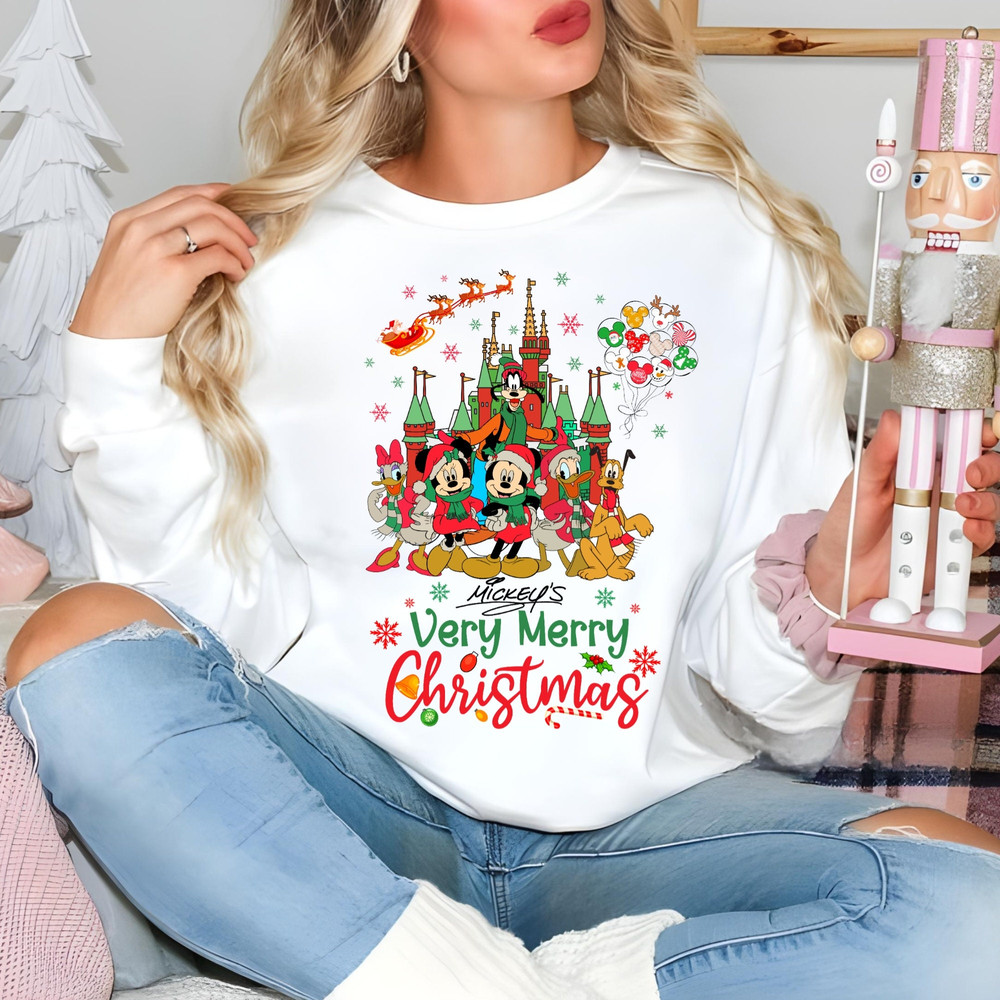 Christmas Mickey Clipart Bundle png, xmas cartoon sublimation, PNG file for Christmas Mouse bundle 1.jpg