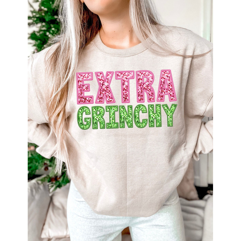 Extra Grincy Faux chenille Faux Embroidery glitter, sequin disco Christmas digital download PNG 1.jpg