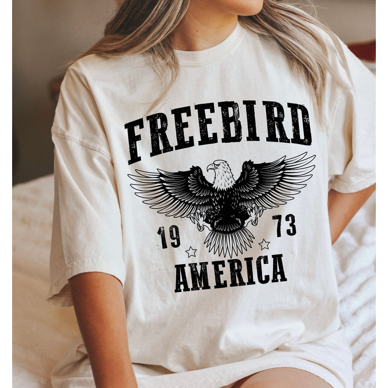 free bird america svg, eagle svg, rock & roll tshirt designs, classic southern rock band cut files, cricut silhouette cutting files.jpg