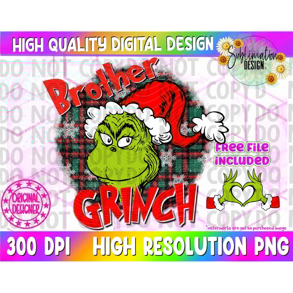 Brother Grinch Mama Grinch png The Grinch Png Grinch Png Christmas Sublimation png Trendy tree png grinch tree png.jpg
