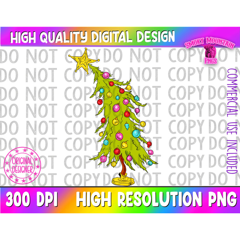 Christmas tree png Whoville tree Trendy Christmas tree png Whoville grinch tree png.jpg