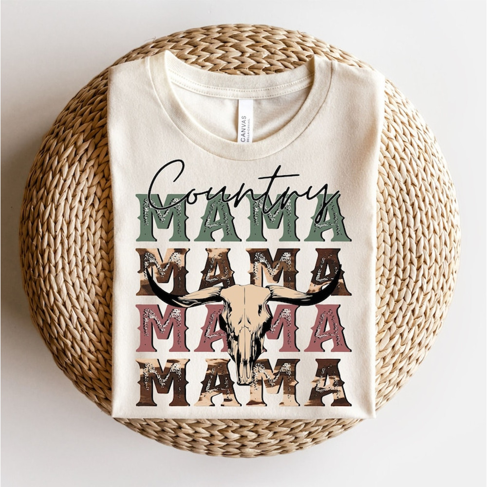 Country Mama png, Western cowboy png, Western png, Retro png, Cow Skull png, Cowhide Print Png, Sublimation Designs, Digital File Active.jpg