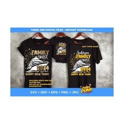 family cruise new year 2024 svg, new year cruise shirt svg png, new year cruise squad 2024 svg, cruise matching shirts s