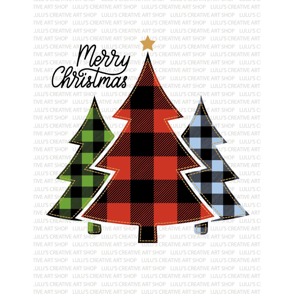 PNG Christmas Trees-Buffalo Plaid-Art-Digital Download.jpg