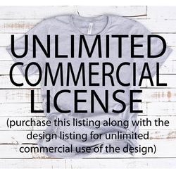 unlimited commercial license-commercial use per design
