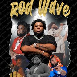 rod wave png file, 90s rap music, nostalgia tour 2023, rapper rod wave tour design, file png digital download
