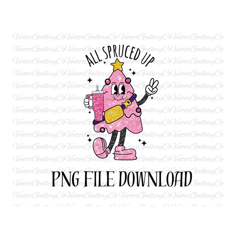 Christmas Png All Spruced Up Bougie Fir Life Bundle Stanley Tumbler Inspired Belt Bag PNG Sublimation Design Download Christmas Tree DTF.jpg