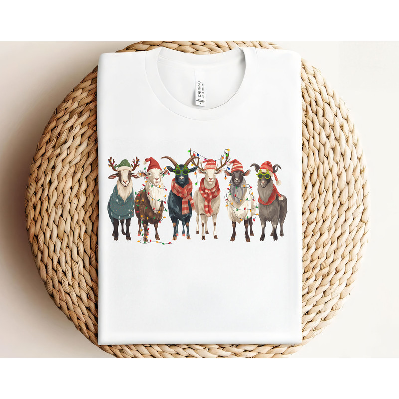 Goat Christmas Lights PNG, Festive Sublimation Art, Holiday Goat Lights PNG, Christmas Sublimation.jpg