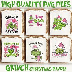 Grinc PNG files Bundle, Holiday Designs, Tshirt Graphics, Whovile Vibes PNG, Festive Sublimation Art 1