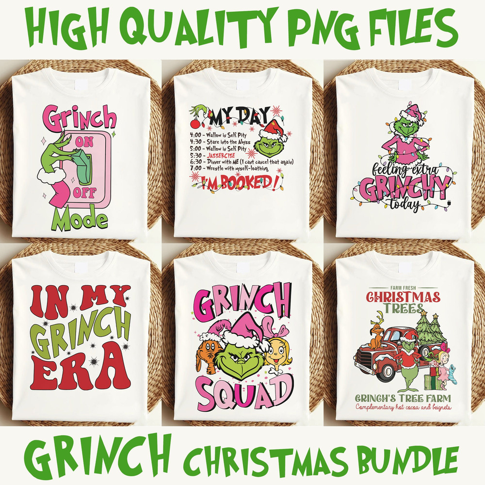 Grinc PNG files Bundle, Holiday Designs, Tshirt Graphics, Whovile Vibes PNG, Festive Sublimation Art 2.jpg