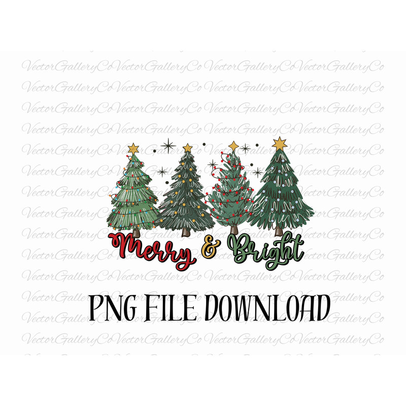 Merry and Bright PNG files for sublimation, Merry Christmas tree PNG, Christmas sublimation designs downloads, Christmas PNG designs, Green.jpg