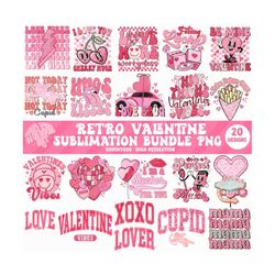 valentine png bundle, valentines day bundle, retro valentine png, valentine shirt png sublimation design, love, heart, c