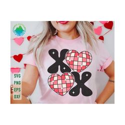 xoxo svg, valentine day svg, retro valentine svg, xoxo valentine, groovy valentine svg, xoxo png, retro valentine png, v
