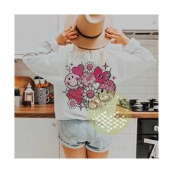 valentine groovy smile png, retro valentine&39s day, valentine design, love valentine png, retro groovy sublimation, dig