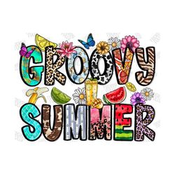 groovy summer png, summer png, watermelon, summer life, fruits png, fruit summer, sunset, beach design, sublimation desi