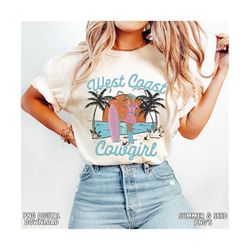 coastal cowgirl png cowgirl summer preppy cowgirl country western surfing cowgirl groovy retro cowboy howdy sublimation