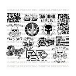 fuck around and find out svg png, petty quote, adult humor, f around png, middle finger pocket, digital download, sublim