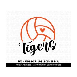 Tigers Volleyball SVG,Tigers svg,Tigers School Team svg,Tigers Mascot svg,Tigers Mom svg,Tigers Pride,Tigers Cheer svg,Volleyball Mom,Cricut