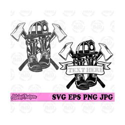 fire fighter gear svg, fireman dad gift idea, firefighter depot monogram, first responder dxf, 911 emergency clipart, dispatcher t-shirt png