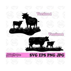 cow and calf svg, farm cow svg, cow clipart, cow cutfile, farm cow png, farm owner svg, cow and calf png, cow shirt svg, cow barn jpeg svg