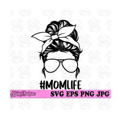 mom life svg, mom svg, mom shirt svg, messy bun hair svg, mom life png, momlife clipart, mom life cutfile, bun hair mom svg, bun mom clipart