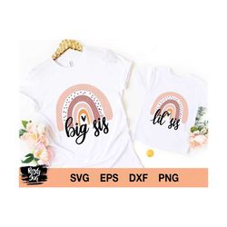 big sis and lil sis svg - big sis svg, lil sis svg - big sister svg, little sister svg, Sublimation designs download, SVG files for Cricut