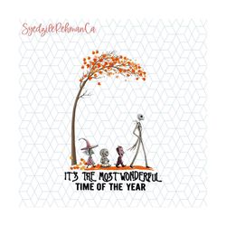 it's the most wonderful time of the year halloween png, jack skellington png, jack and sally png, halloween movie character, fall halloween