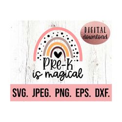prek is magical svg - hello prek - instant download - cricut cut file - back to school - preschool teacher svg - first day of pre k