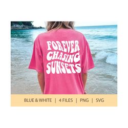 forever chasing sunsets png | sunset hoodie svg | coconut girl aesthetic | trendy beach png | summer digital download | retro design bundle