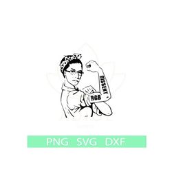 I Dissent RBG Svg, Feminist Gift Svg, Woman Up Svg, Strong Feminist Svg, Equal Rights Svg, Human Rights Svg, Womens Right Svg Png Dxf
