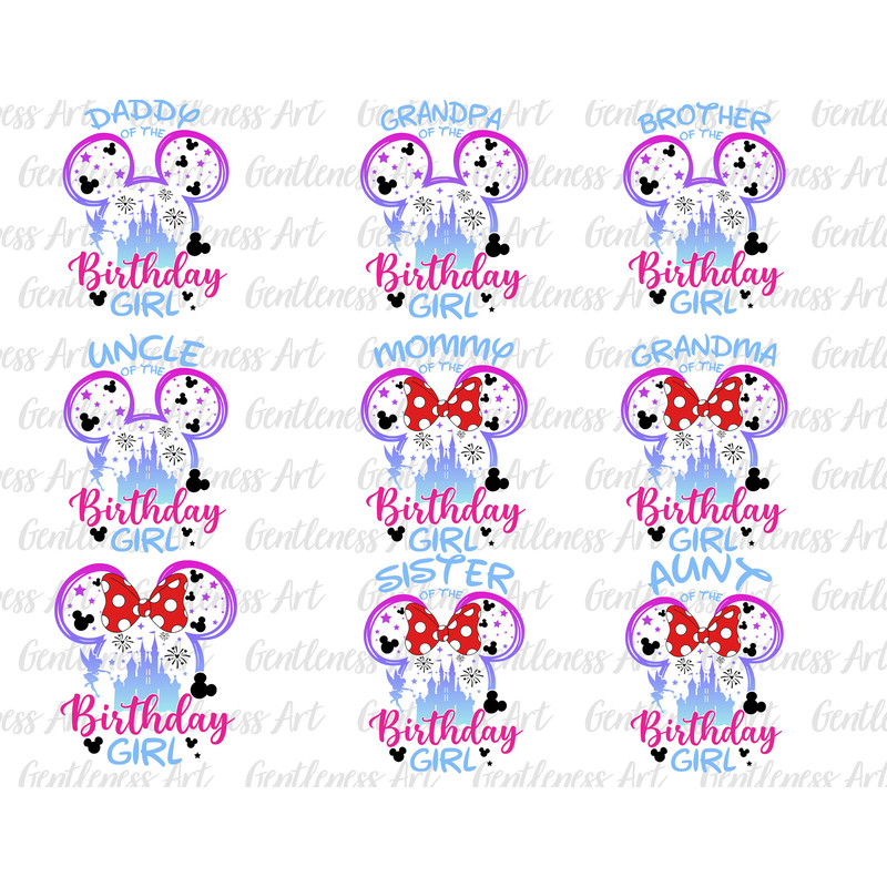 Bundle Birthday Girl Family Svg, Happy Birthday Svg, Magical Kingdom, Birthday Squad, Family Trip Svg, Svg, Png Files For Cricut Sublimation.jpg