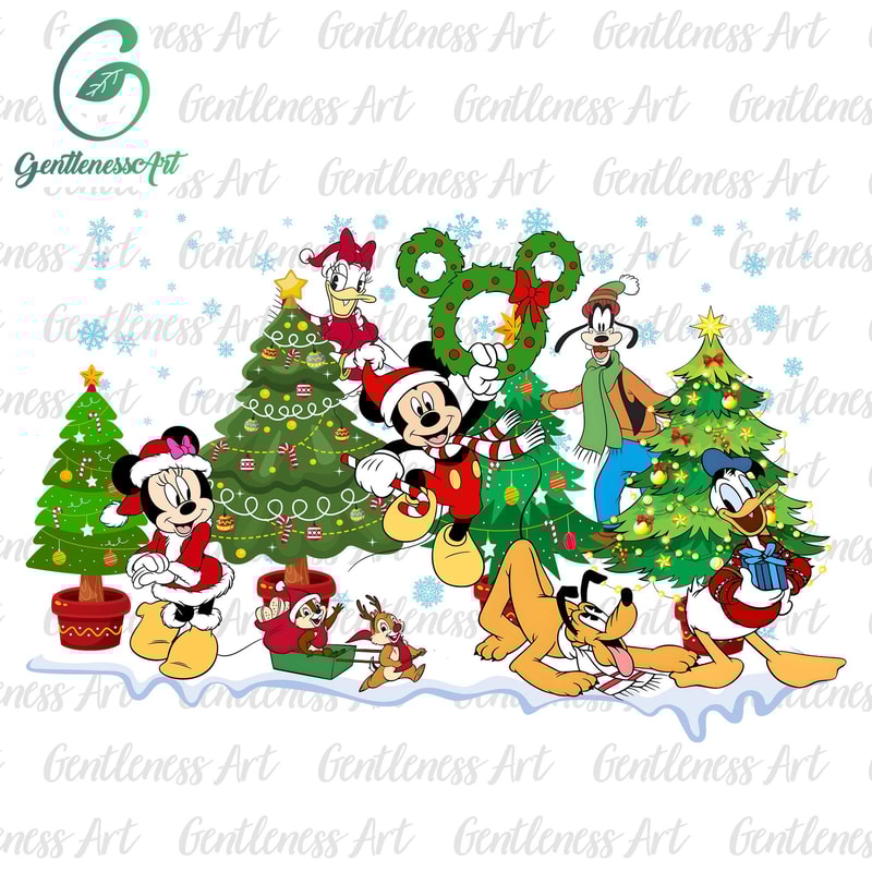 Christmas Mouse And Friends Png, Christmas Squad Png, Christmas Friends Png, Holiday Season Png.jpg